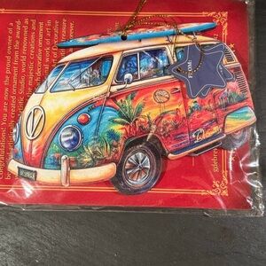 G. DeBrekht Artistic Studio VW Van Ornament